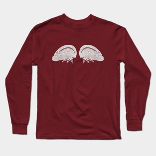 Treehoppers in Love - cute insect design - dark colors Long Sleeve T-Shirt